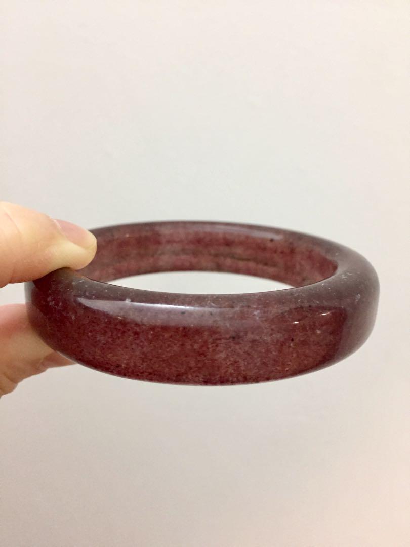 Strawberry quartz clearance bangle