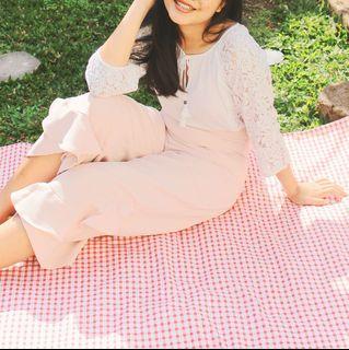 THE EXECUTIVE pink culotte