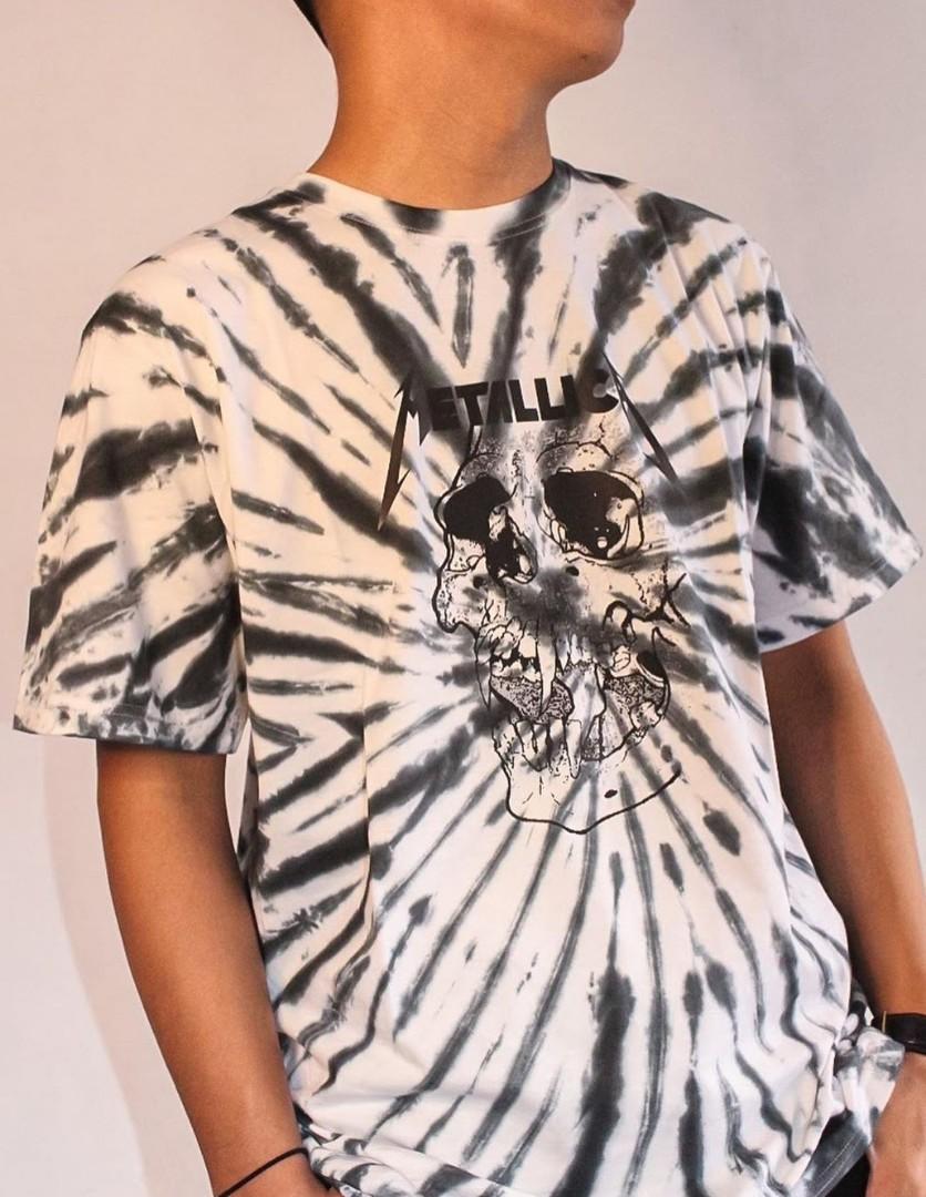 Tie Dye Band T-Shirt, Fesyen Pria 