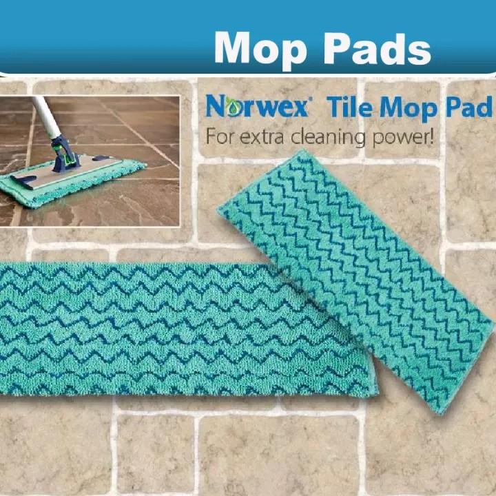 Tile Mop Pad 52*14cm Norwex Antibacterial BackLock, Home Appliances