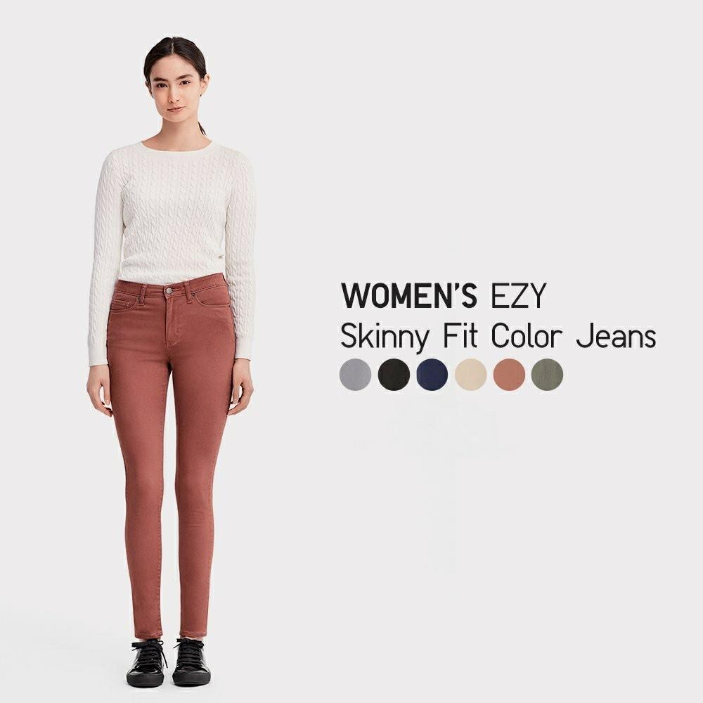 Uniqlo EZY Jeans, Women's Fashion, Bottoms, Jeans Leggings on
