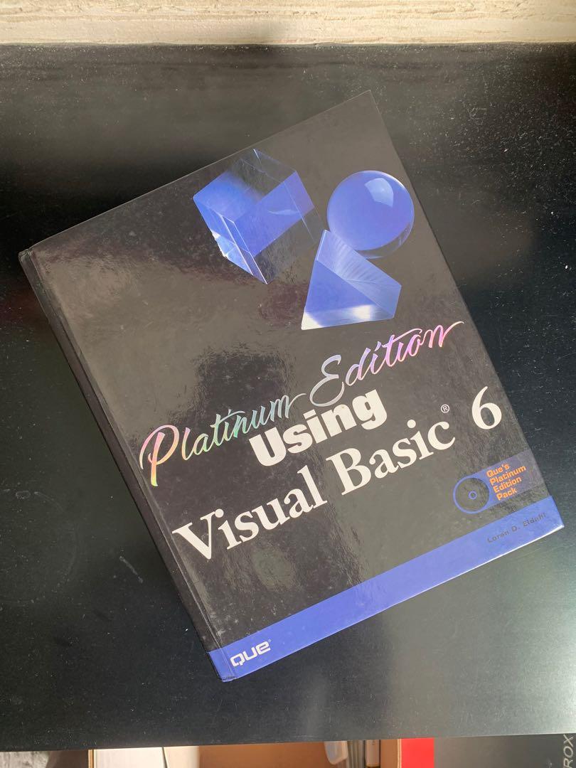 Using Visual Basic 6 Platinum Edition (Category: Office & Business Technology) located in Singapore. Submitted by fleming.chin (Listing ID 1023968511, Image 1). Description: Programming book for Visual Basic.