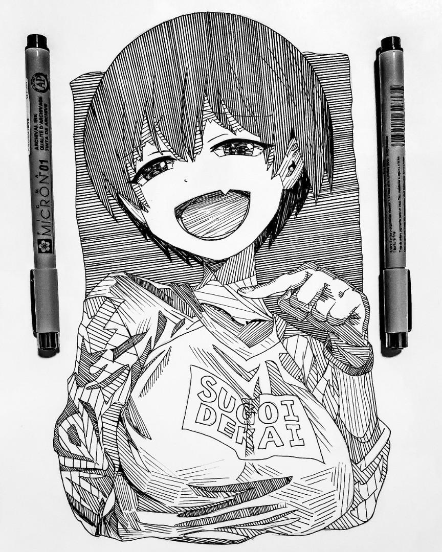 Share more than 74 anime pen drawings best  incdgdbentre