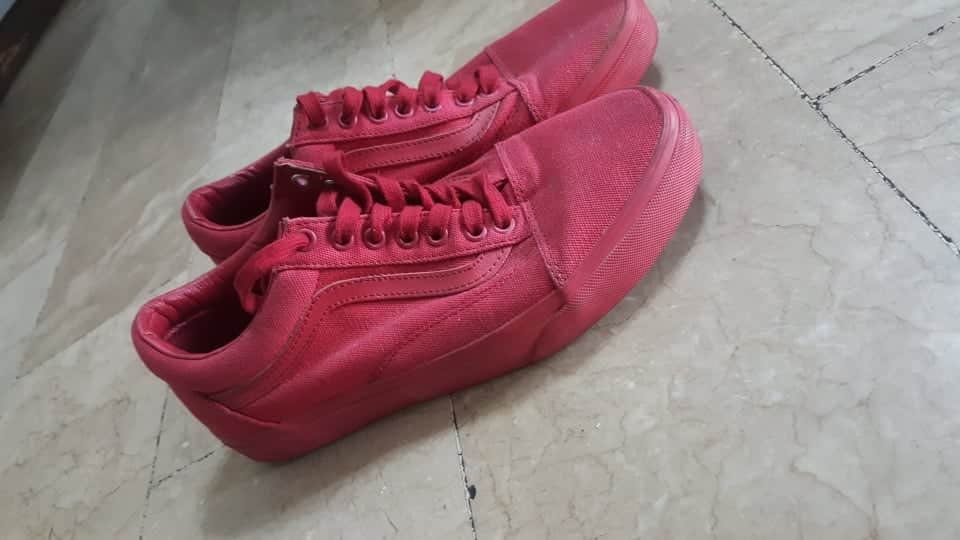 red vans aesthetic