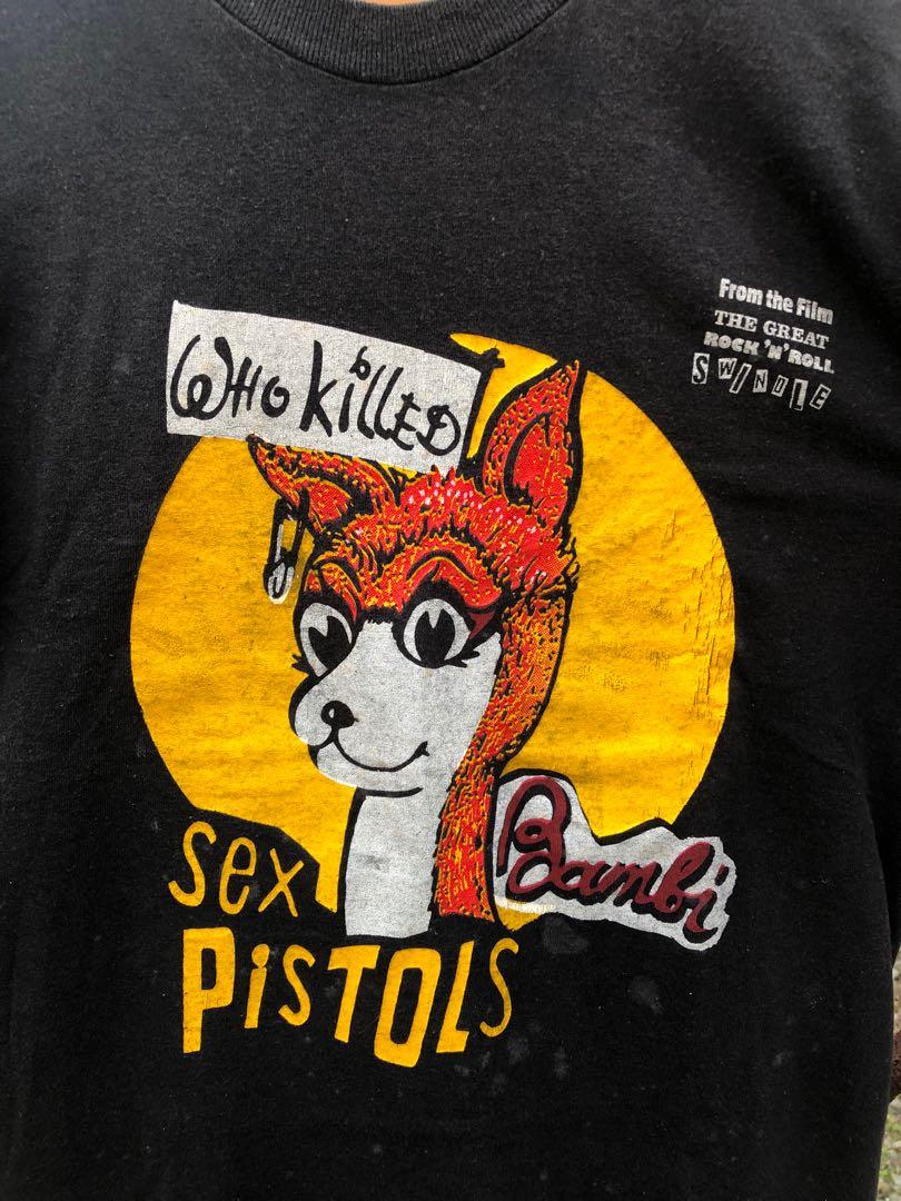 Vintage Sex Pistols Who Killed Bambi Men S Fashion Tops And Sets Tshirts And Polo Shirts On Carousell