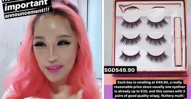 Xiaxue Plastic Cosmetics Magnetic False Eyelashes Beauty Personal Care Face Makeup on Carousell
