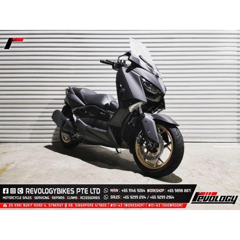 YAMAHA XMAX 250 MATTE BLACK W GOLD RIMS 2020, Motorcycles, Motorcycles ...