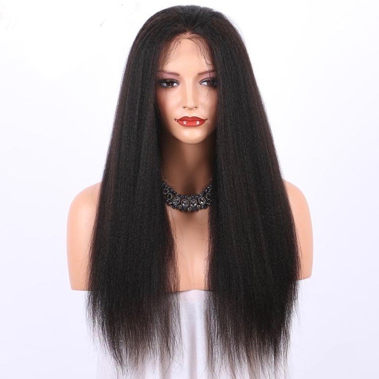 18 inch “13x4” Kinky Lace Front Human Hair Wig (Brazilian Virgin Remy)