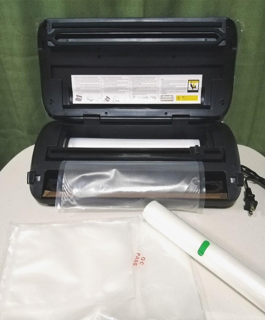 ABOX Heavy Duty Professional Vacuum Food Sealer Sealing Machine Built In Cutter Storage Textured