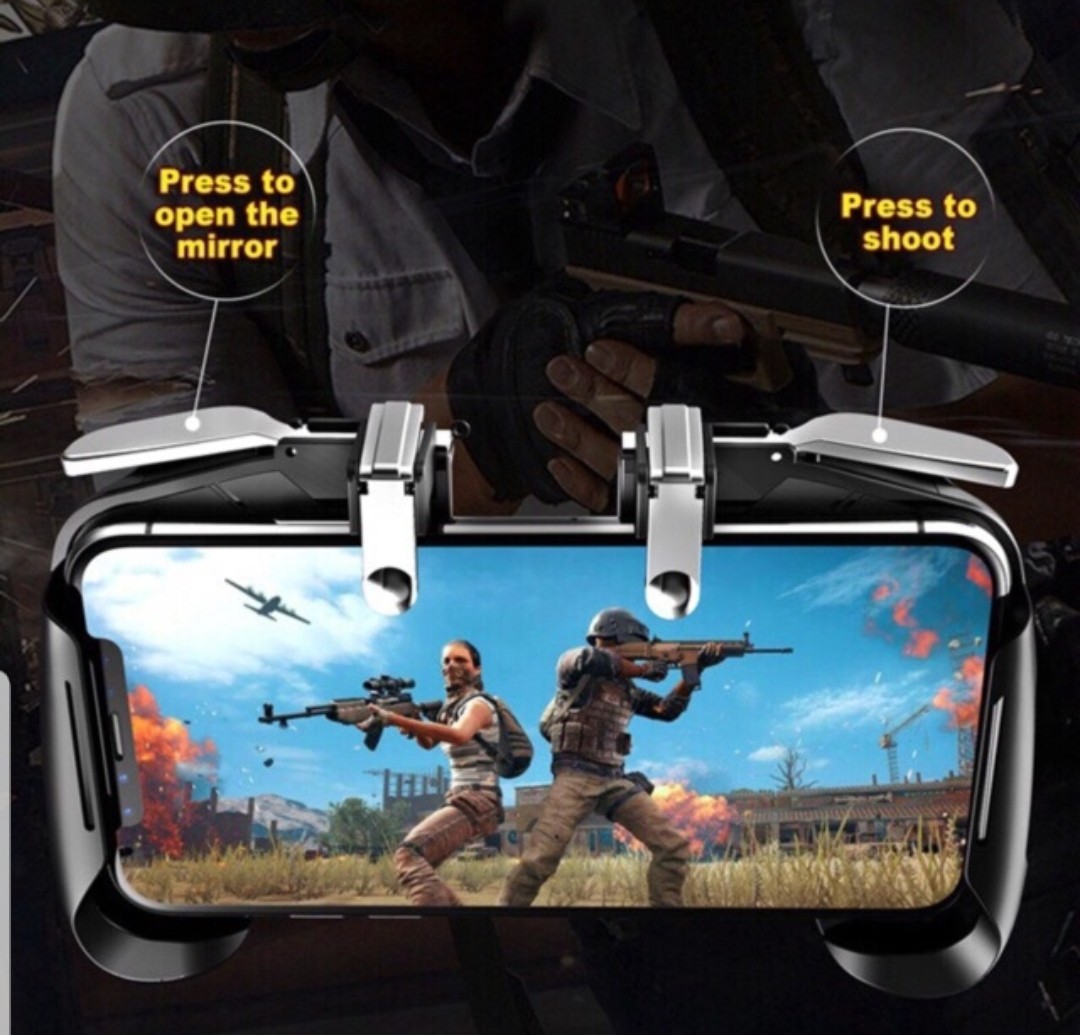 Ak66 Six Finger Video Game Controller Joystick Gamepad Pubg Mobile Phones Tablets Mobile Tablet Accessories Mobile Accessories On Carousell