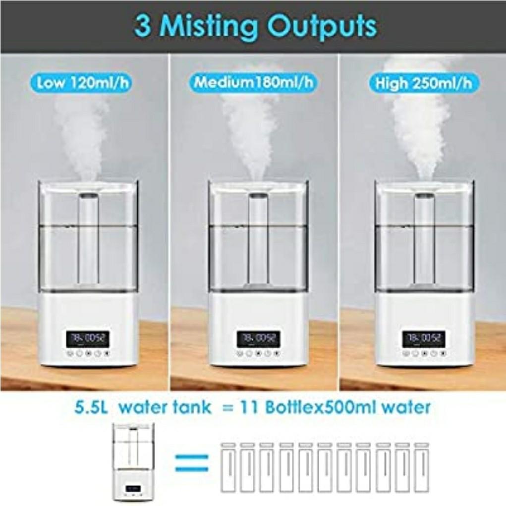 Almost New! 5.5L Nobebird Ultrasonic Silent Humidifier, TV & Home