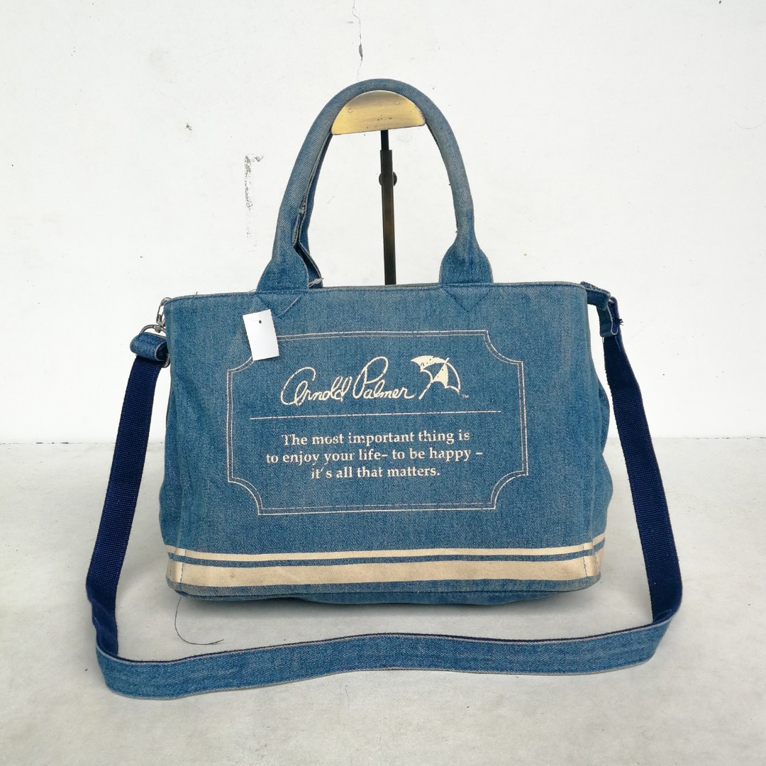 Hello Kitty Arnold Palmer - Tas Sling /Jinjing Blue Handbag with Long Strap  Fun Day Collection - Disney Hunter Taipei