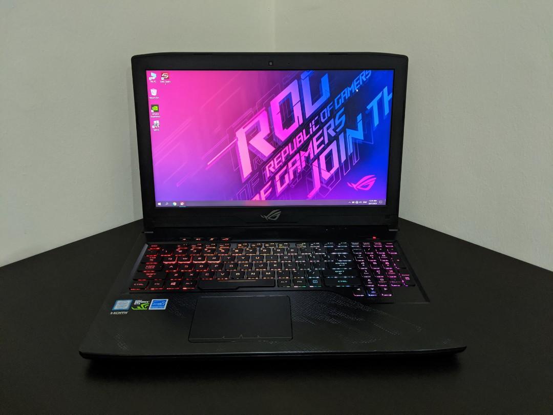 Asus Rog Strix Hero 120hz Rgb I7 8750h Gtx 1050 Ti Gaming Laptop Electronics Computers Laptops On Carousell