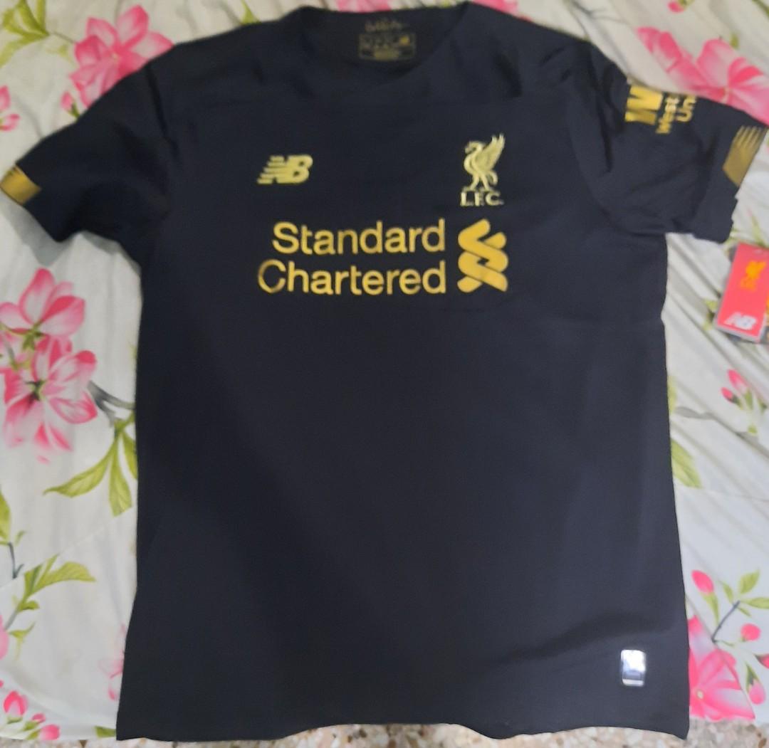 Authentic Liverpool Black Gold Jersey Sports Sports Apparel On Carousell