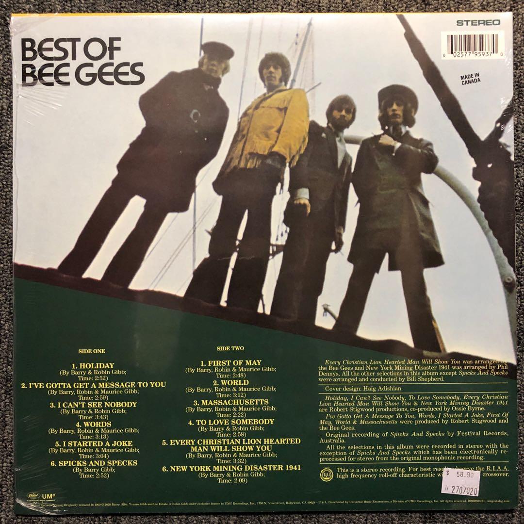 Bee Gees Best of Limited Edition Red Colored Vinyl LP, Hobbies & Toys ...
