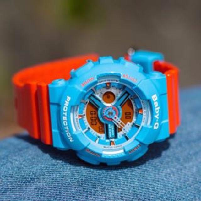 G shock discount orange blue