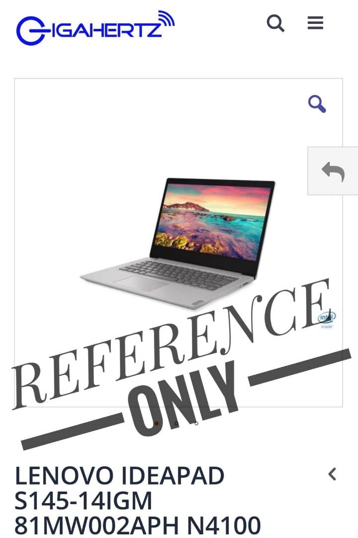 Brand New Lenovo Ideapad S145 14igm Intel Celeron Electronics Computers Laptops On Carousell