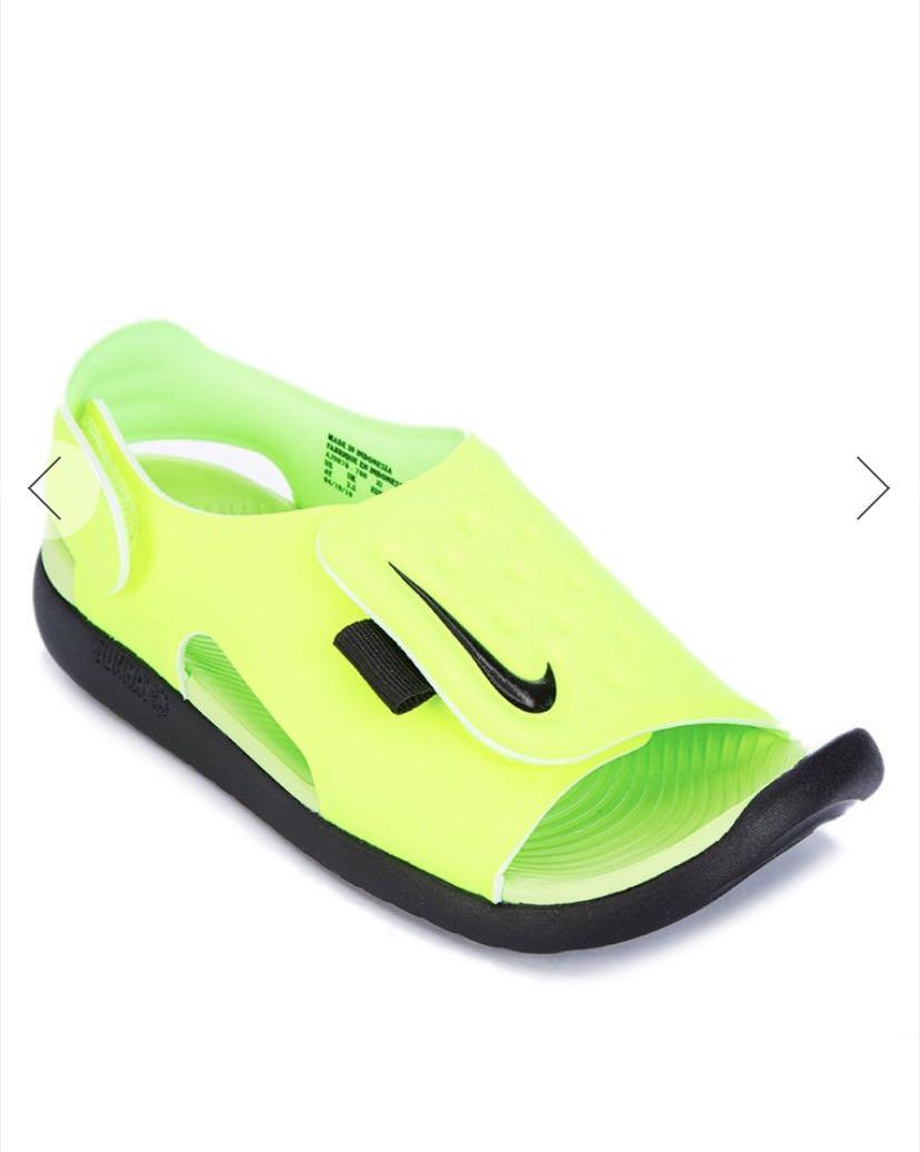 Nike neon sandals sales