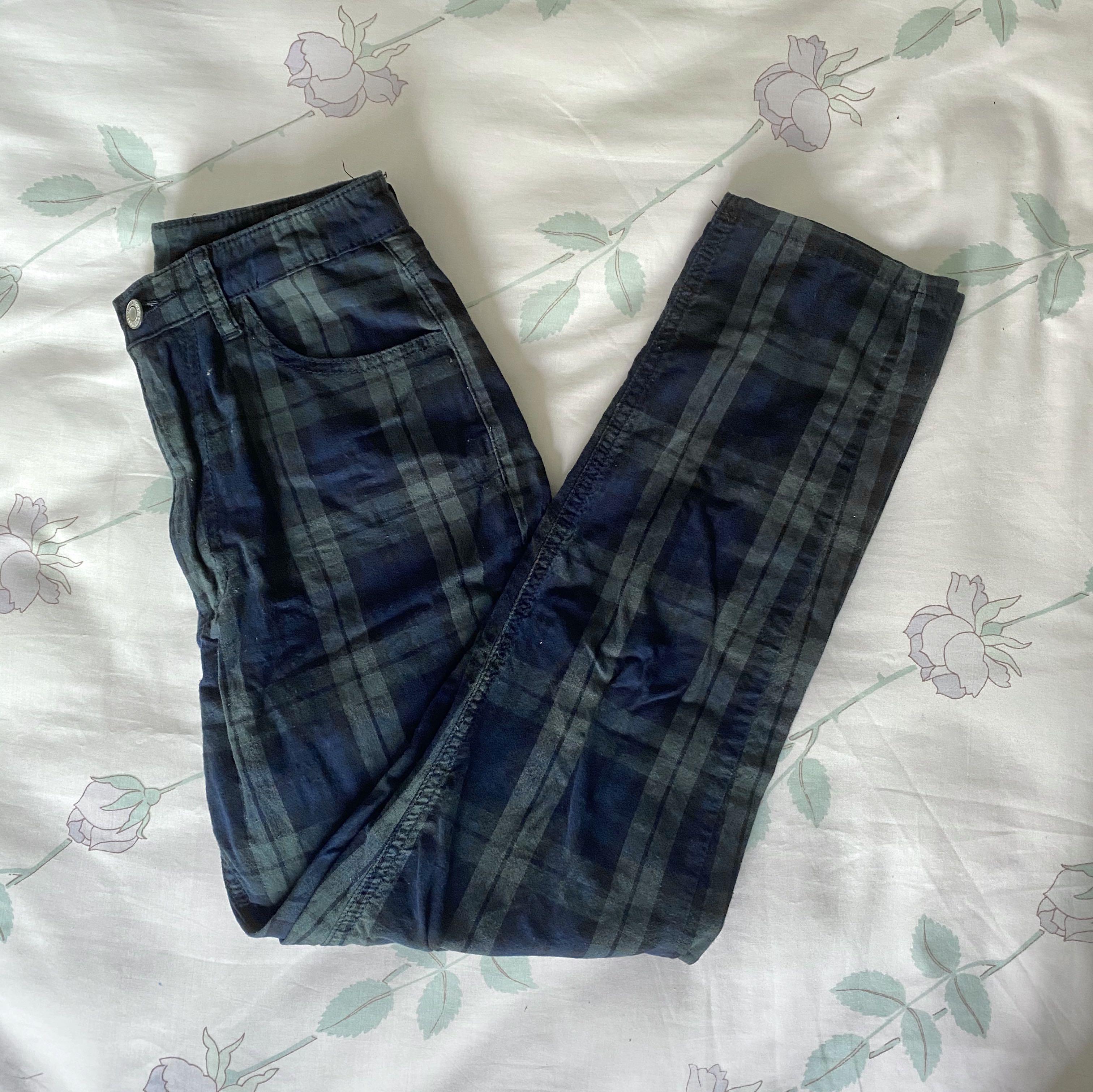 brandy melville jane pants plaid