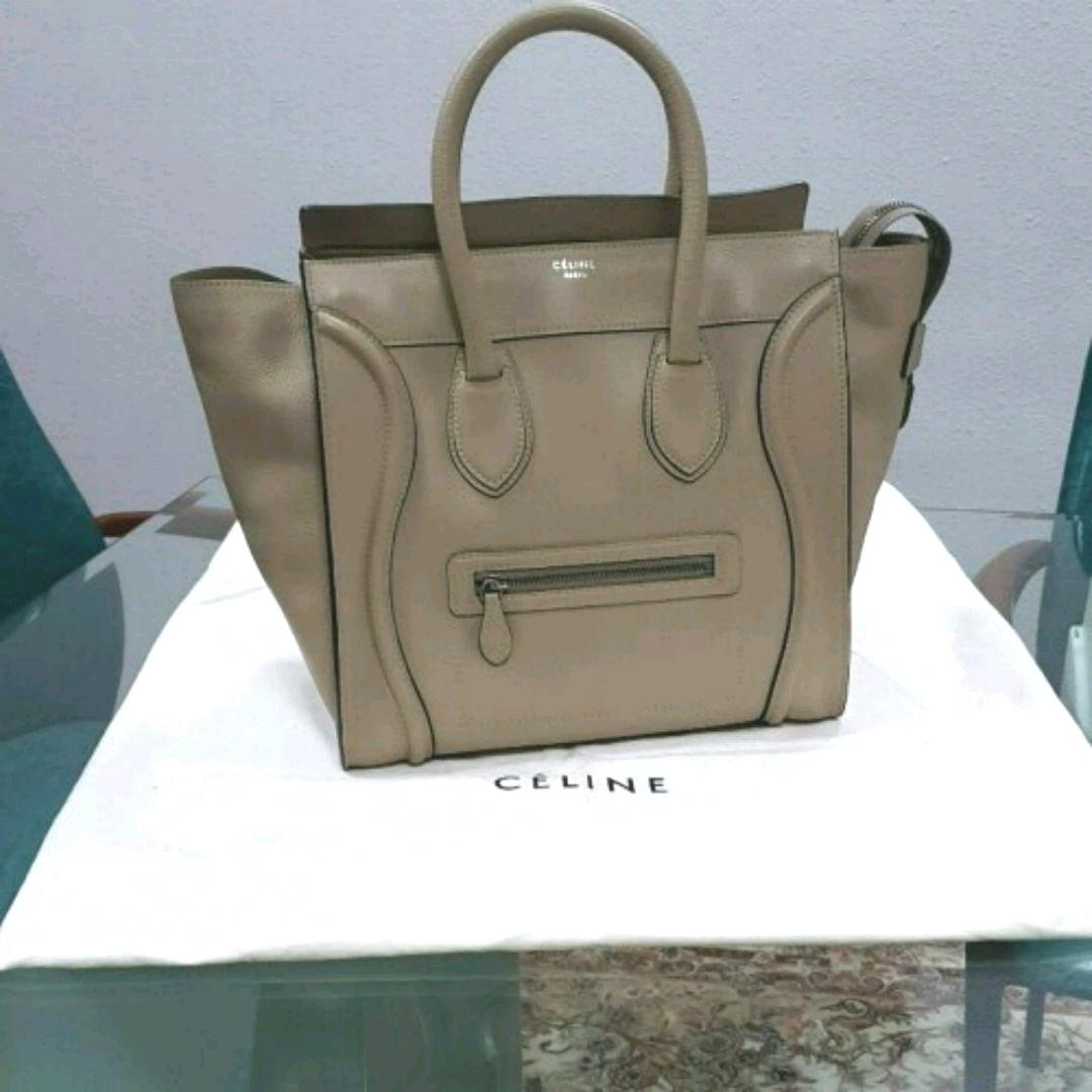 Celine mini luggage dune top