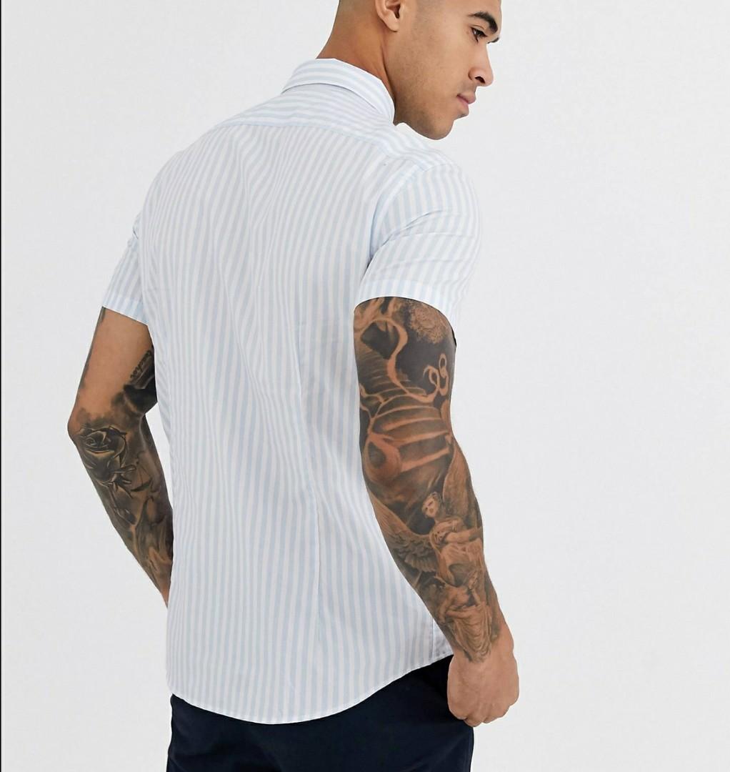 Celio Stripe Shirt (S) (Category: Tshirts & Polo Shirts ) located in Mandaluyong City. Submitted by philx (Listing ID 1024186274, Image 2). Description: 100% authentic Slim Fit.