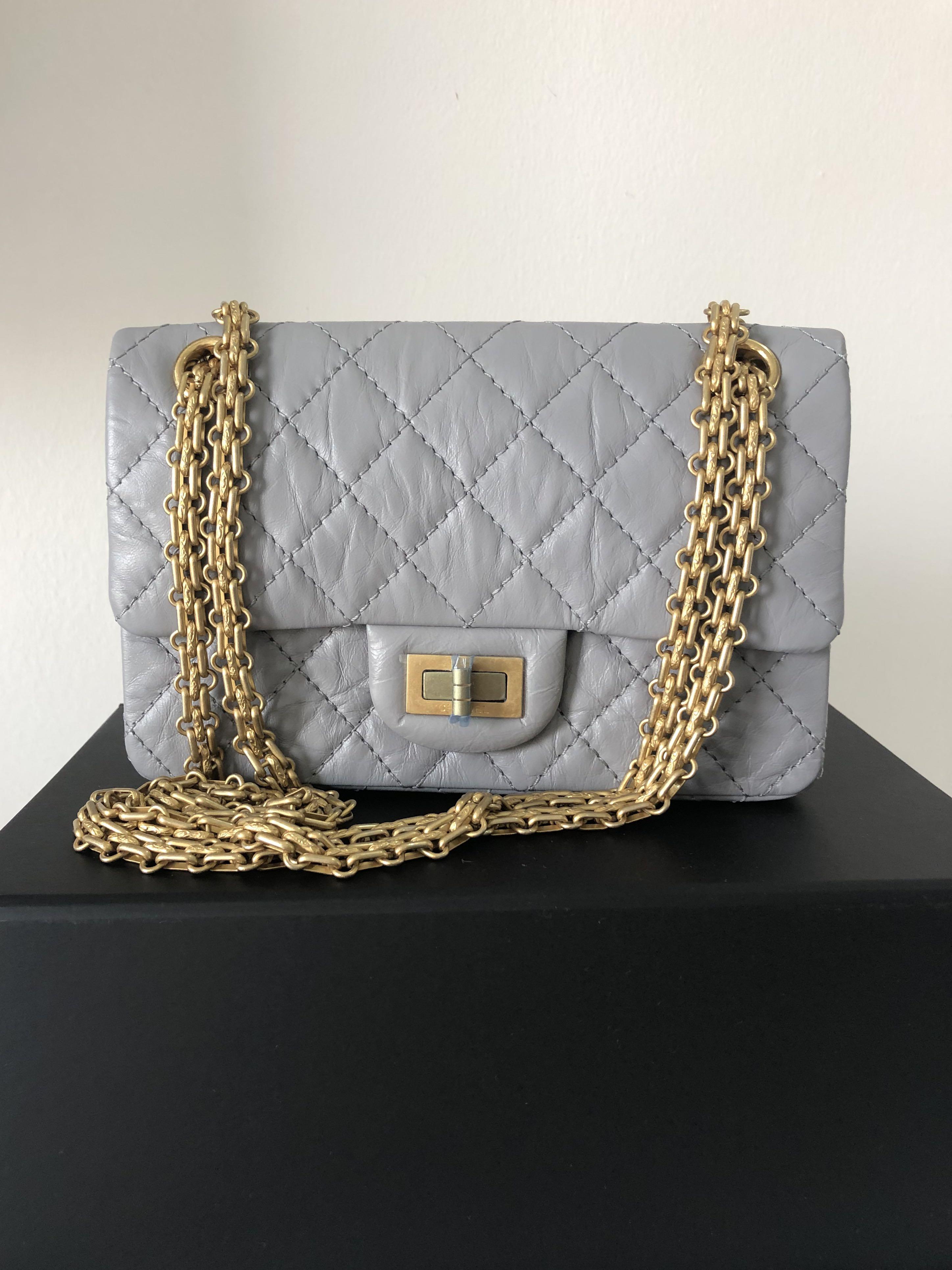 Chanel Mini 2.55 in aged calfskin