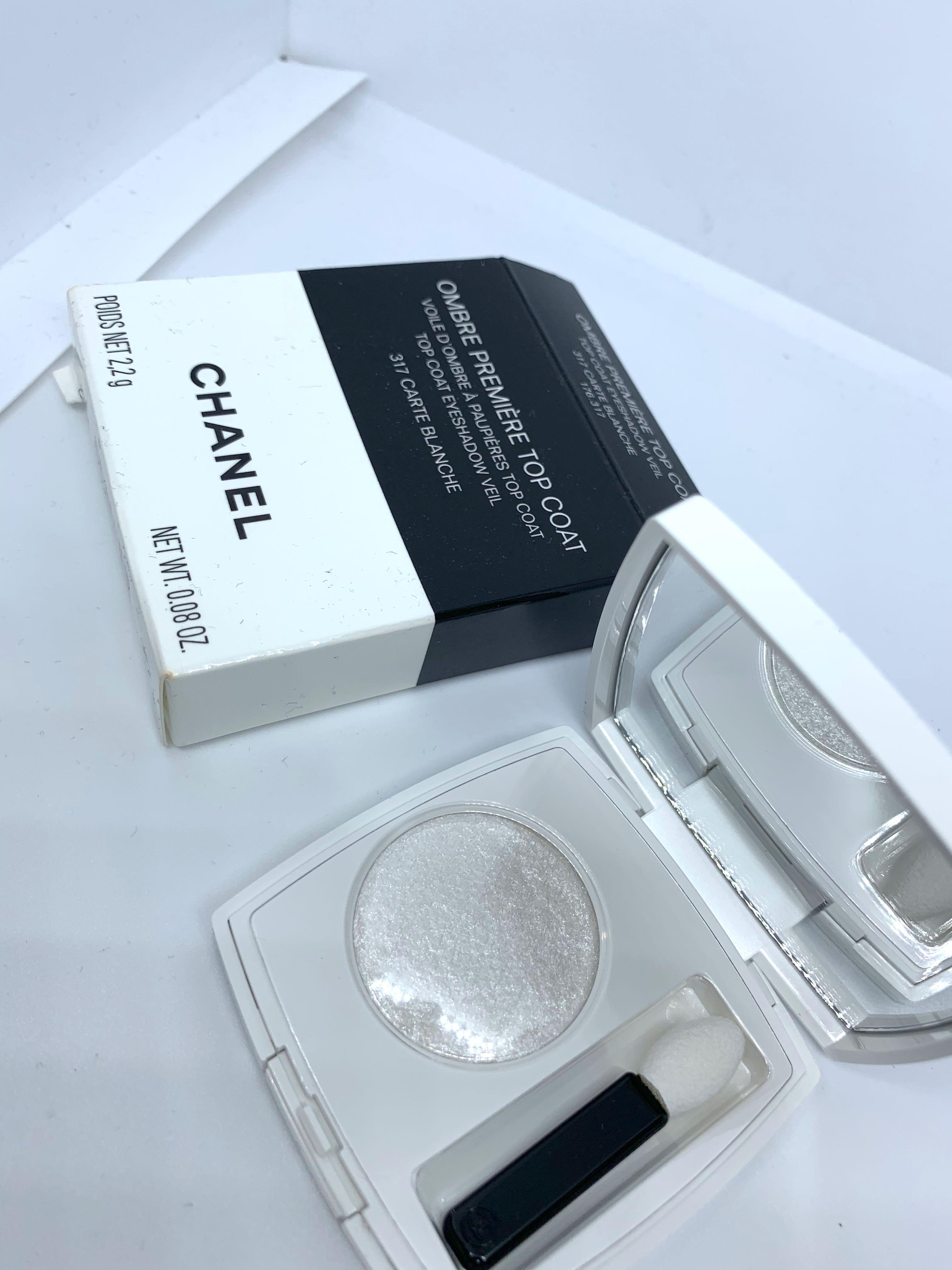 Chanel Ombre Premiere Top Coat Eyeshadow Veil #317 Carte Blanche, 美容＆個人護理,  健康及美容- 皮膚護理, 化妝品- Carousell