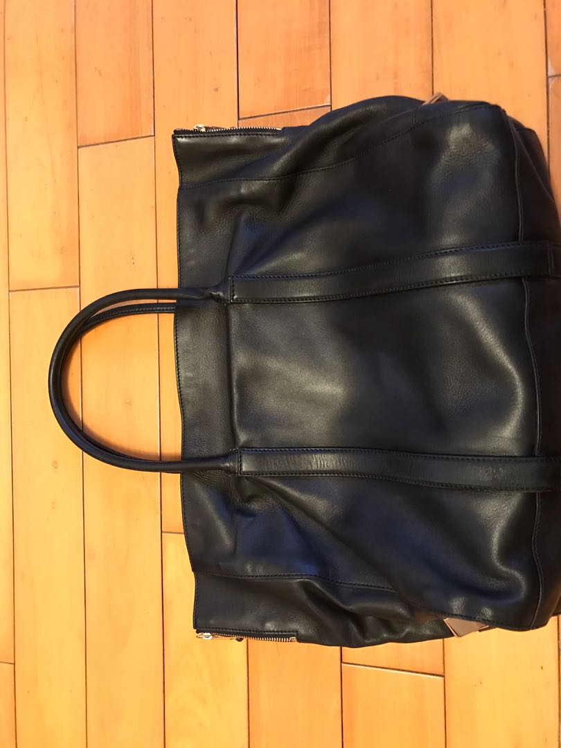 Chloe black leather tote bag