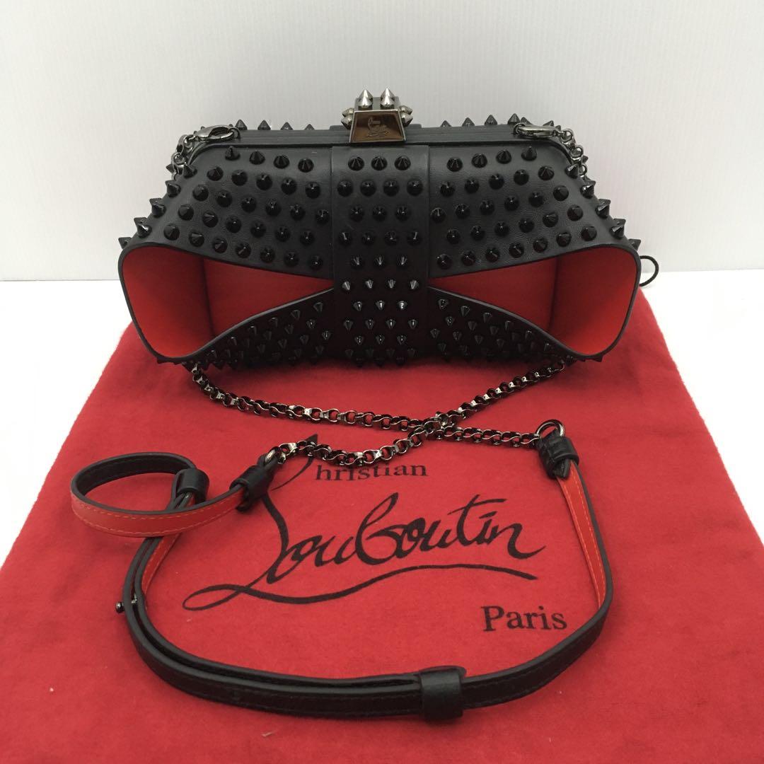 Christian louboutin studded top purse