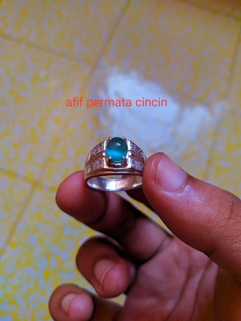Cincin Natural Emerald Zambian Asli Men S Fashion Accessories Others On Carousell