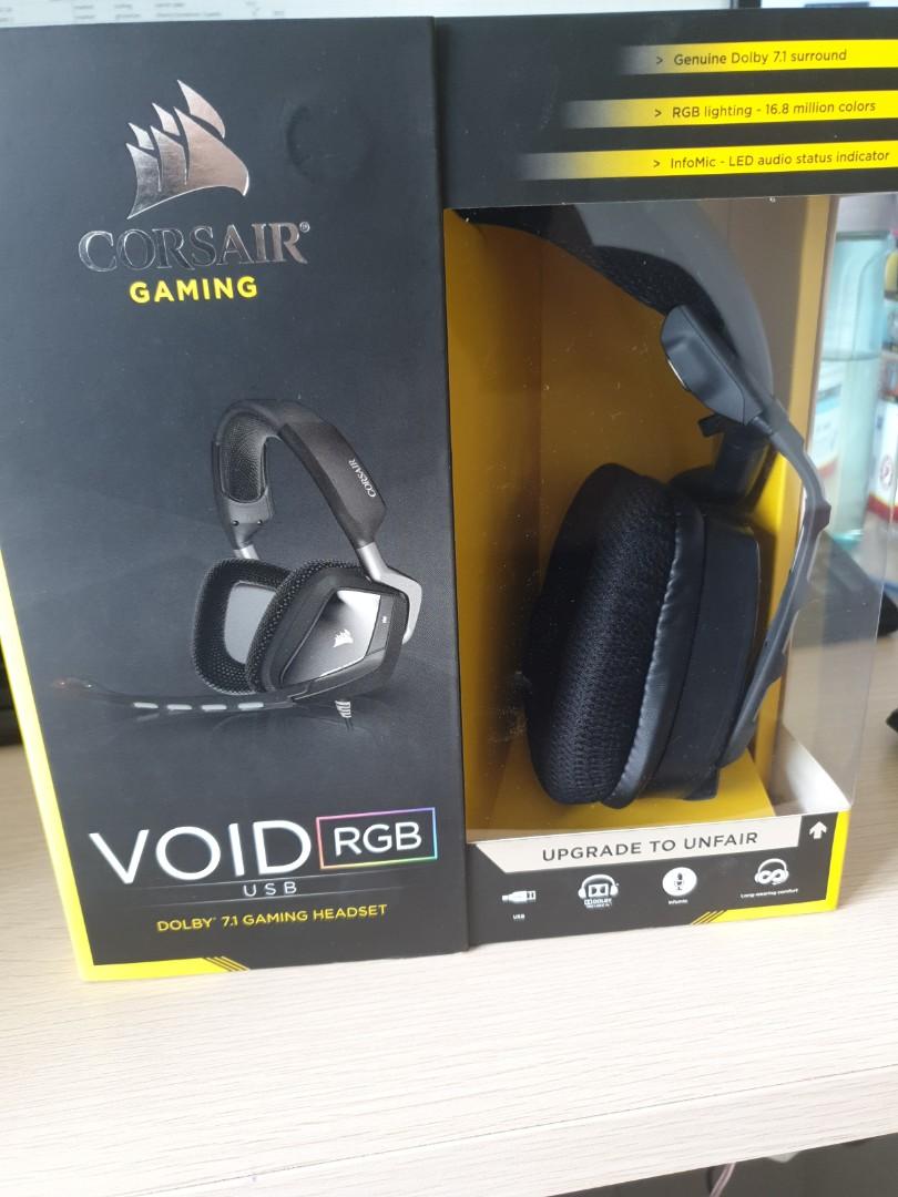 corsair void rgb usb gaming headset