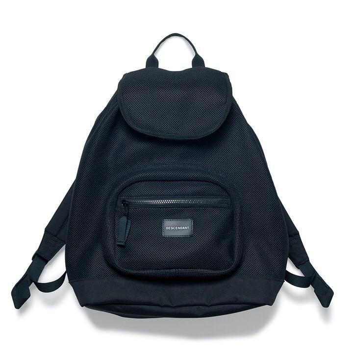 descendant 18ss respirator mesh backpack black, 男裝, 袋, 腰袋