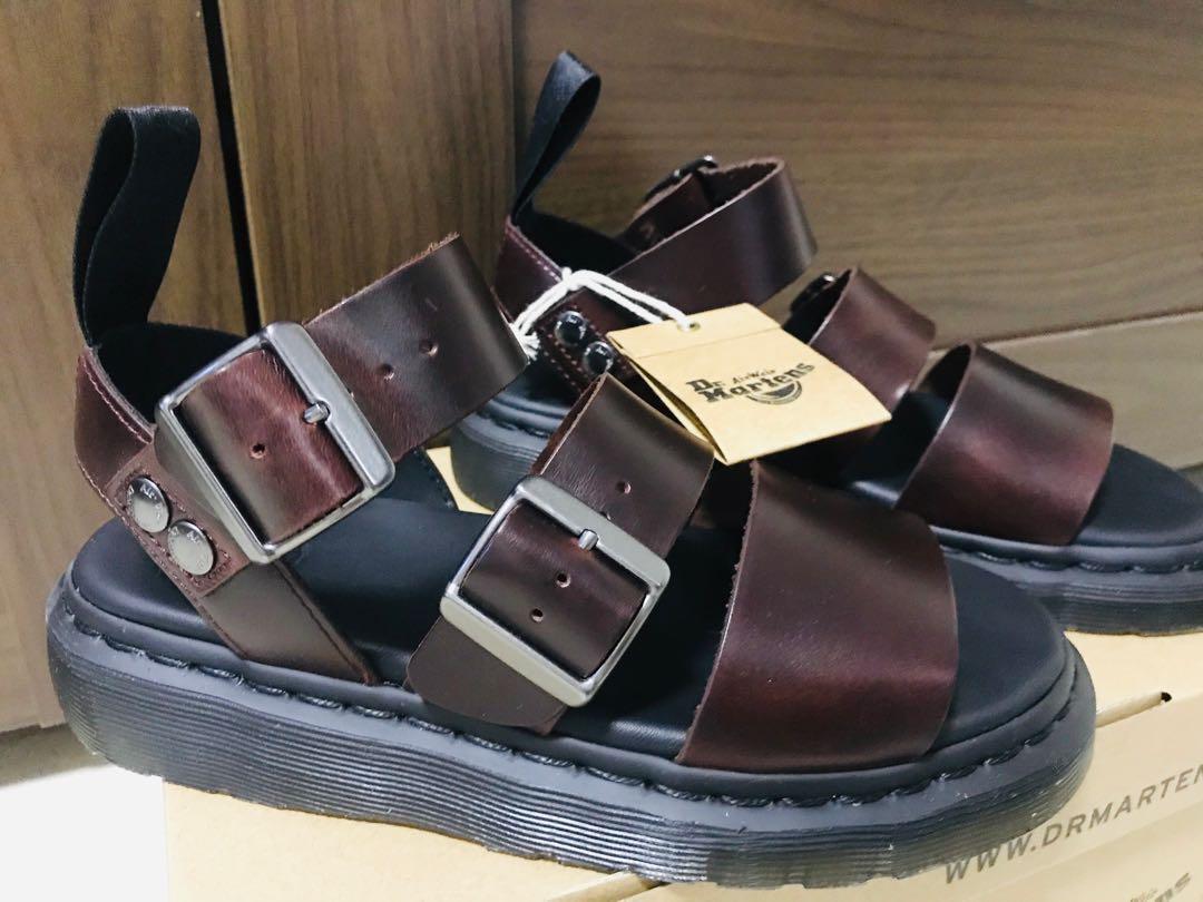 Dr martens gryphon sandals brown online