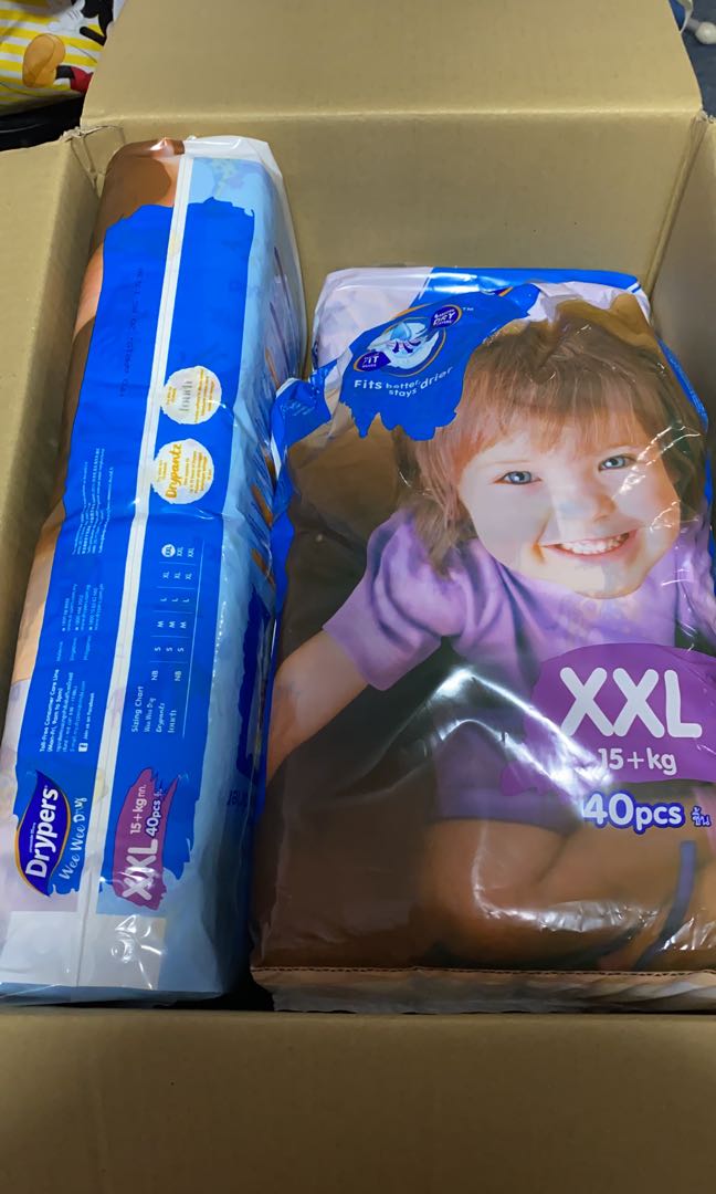 Drypers xxl (tape), Babies & Kids, Bathing & Changing, Diapers & Baby