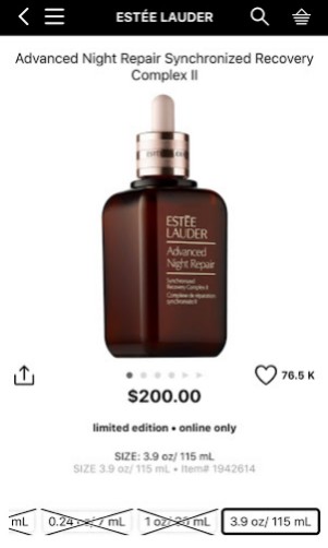 estee lauder advanced night repair 115ml