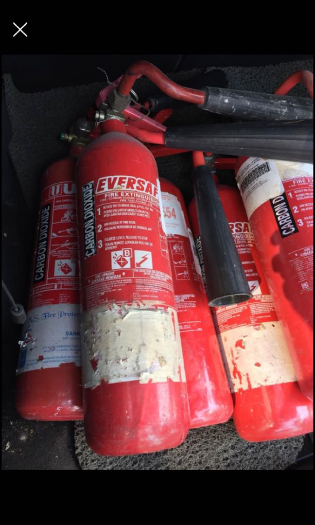 Expired Co2 fire extinguisher (Aquascape), Looking For on Carousell