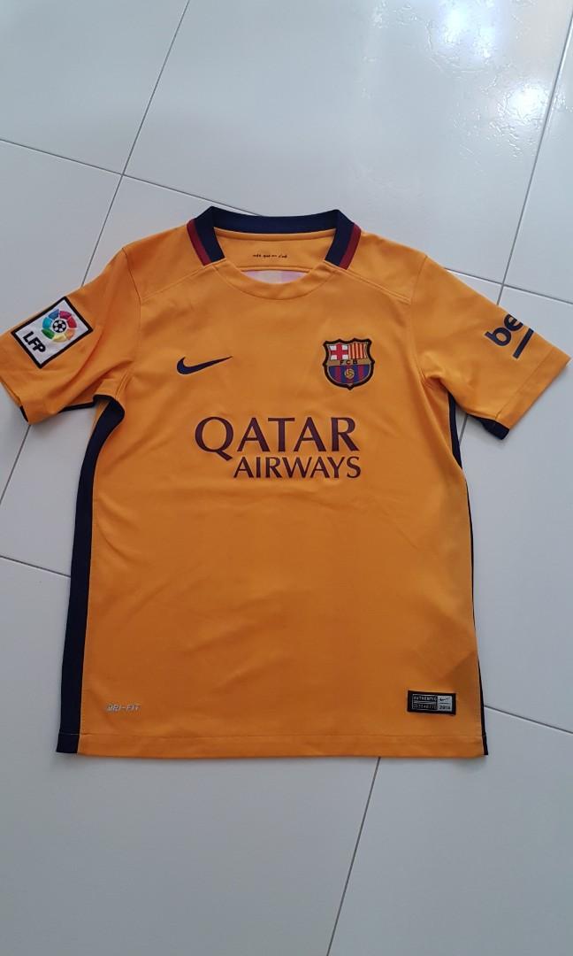 Fc Barcelona Jersey Authentic Sports Sports Apparel On Carousell