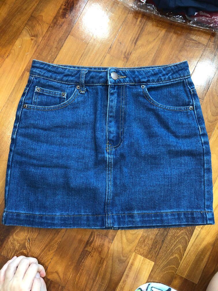 forever 21 jeans skirt