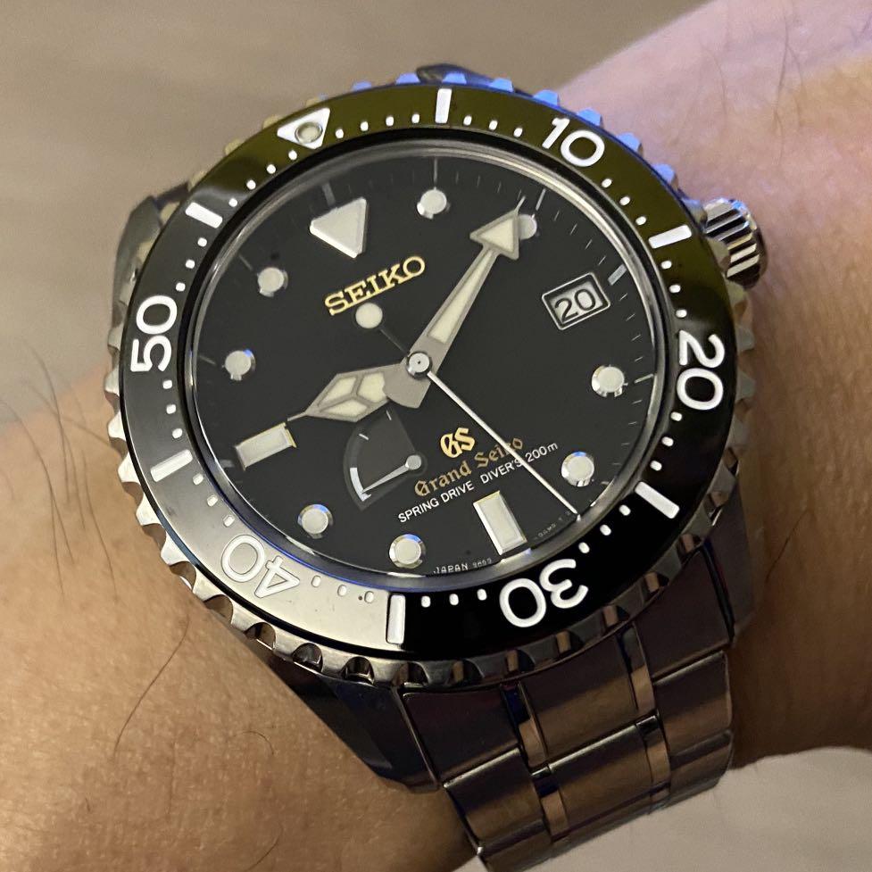FS Discontinued Grand Seiko SBGA031G Titanium Spring Drive Diver