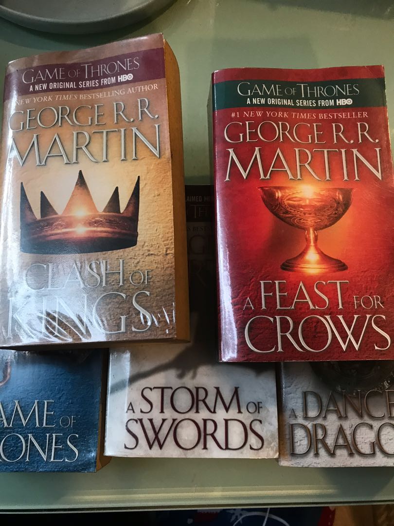 Game Of Thrones Series Books 1 5 By George R R Martin Books Books On Carousell