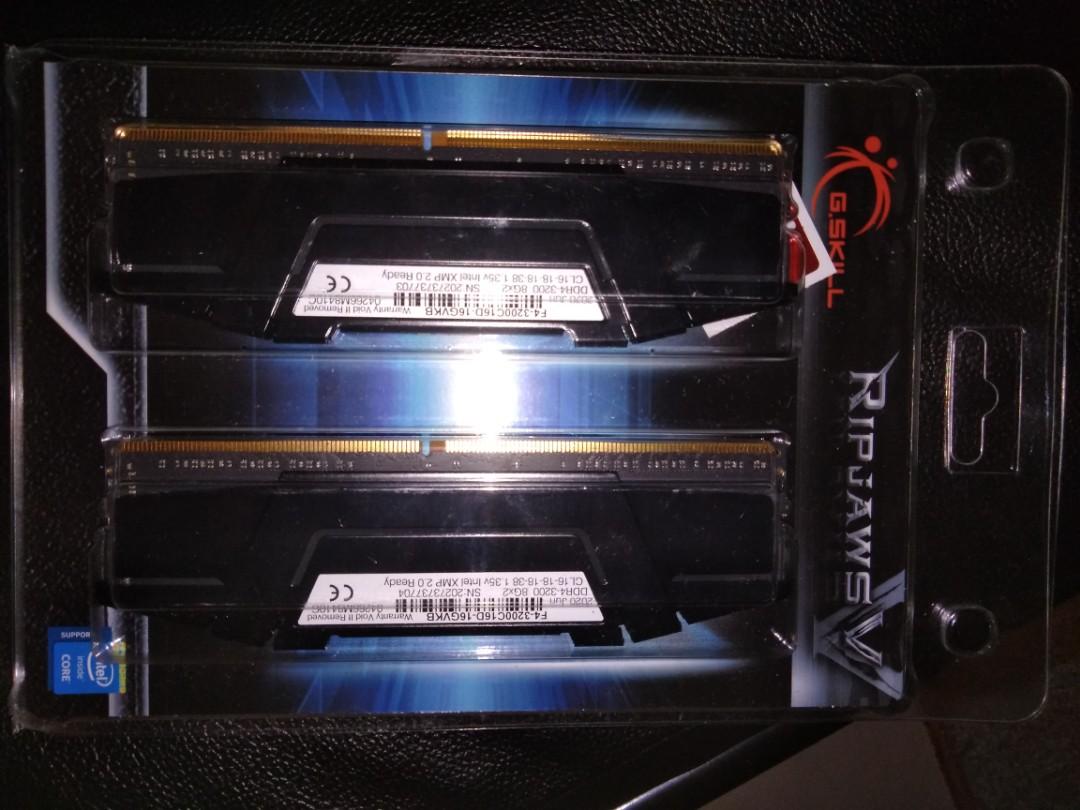 G Skill Ripjaws V 16gb 2x8gb 3200mhz Ddr4 Ram Electronics Computer Parts Accessories On Carousell