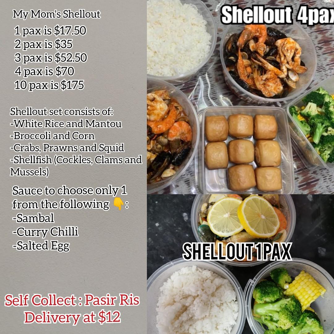 Halal Shellout (Category: Packaged & Instant Food) located in Singapore. Submitted by hellomypeople (Listing ID 1024164923, Image 1). Description: to order please place the order 3 days in advance.