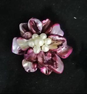 Handmade mother of pearl brooch