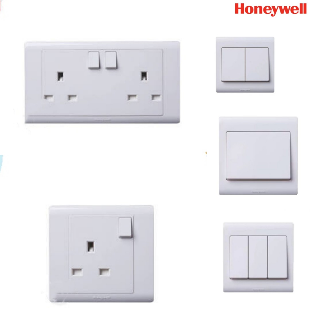 Honeywell 1 gang 1way switches \u0026 socket 