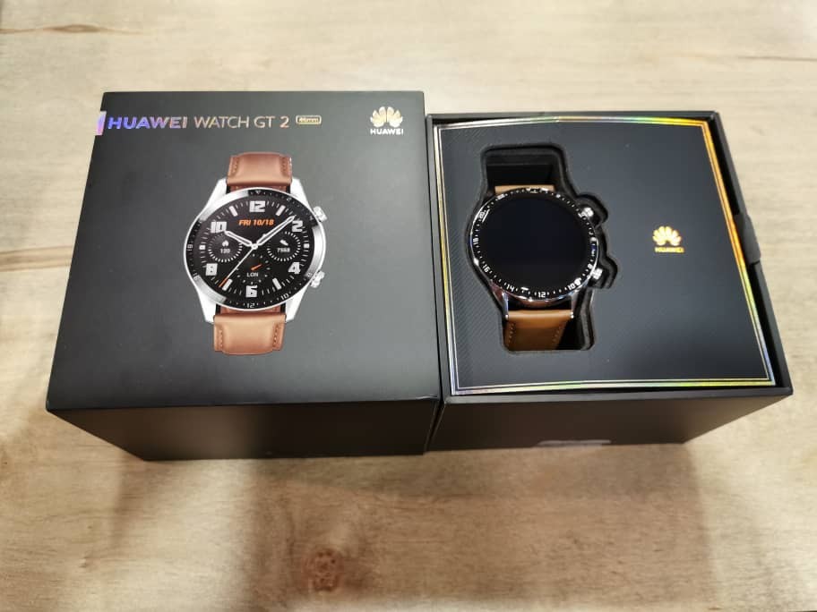 Huawei Watch Gt2 Leather Edition Men S Fashion Watches On Carousell