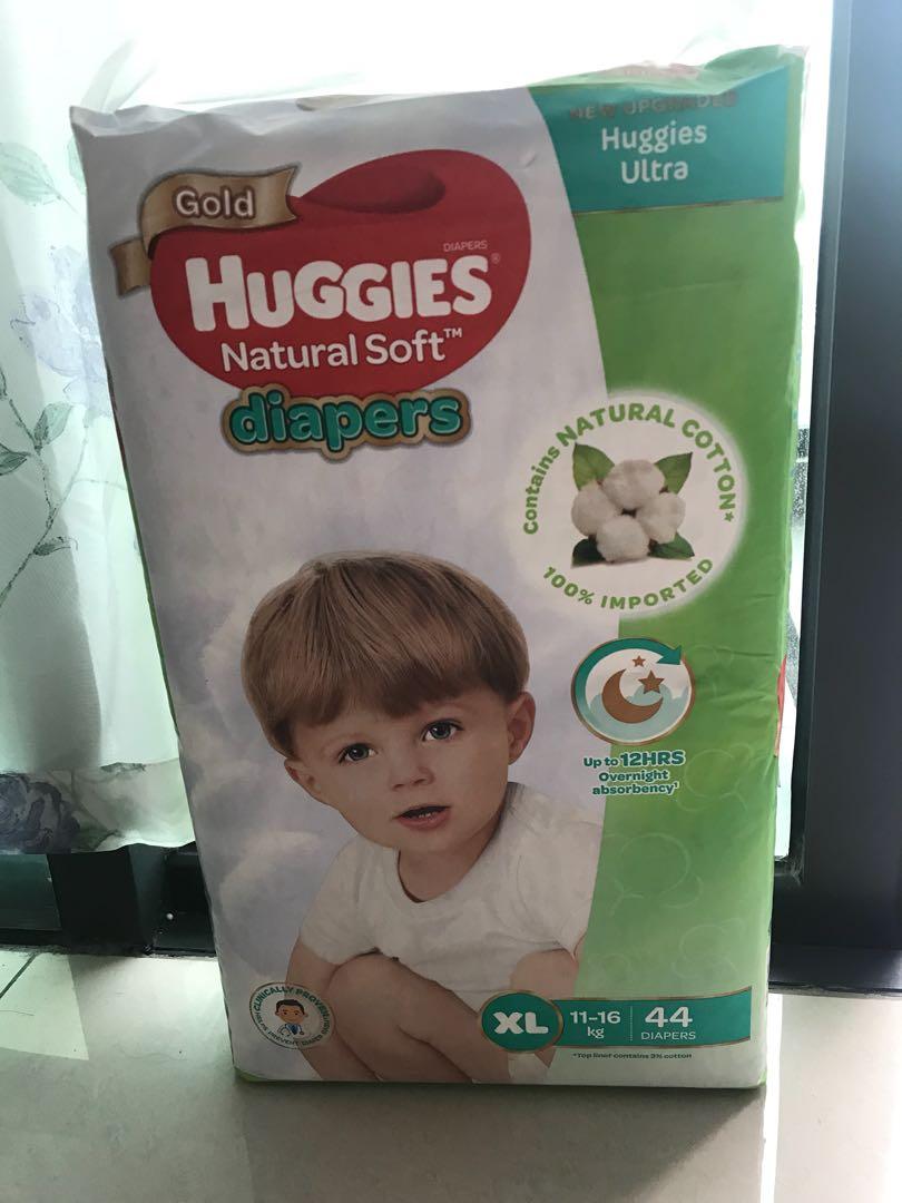 Huggies Natural Soft Diapers Xl 44s Babies Kids Nursing Feeding On Carousell