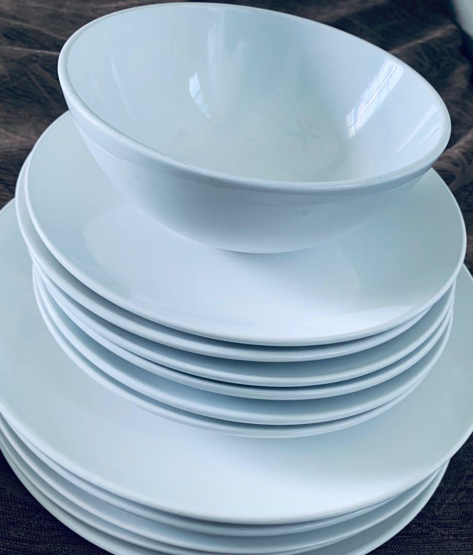 Ikea Essential Ceramic Dinner Plates And Bowls Home Appliances Kitchenware On Carousell