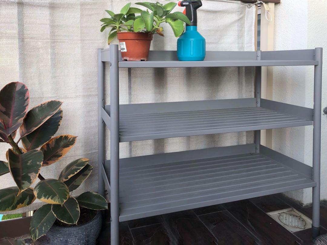 IKEA Hindo steel & shelf, Furniture & Home Living, Furniture, Shelves, & Racks