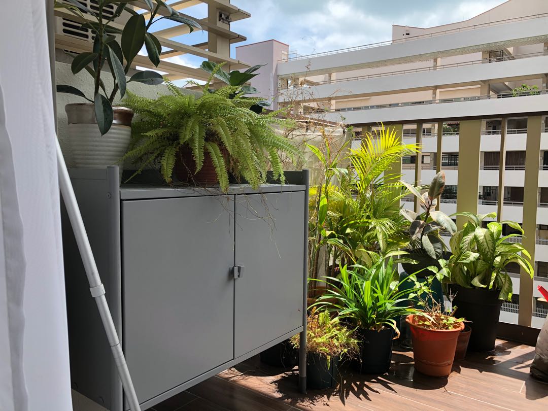 IKEA Hindo steel & shelf, Furniture & Home Living, Furniture, Shelves, & Racks