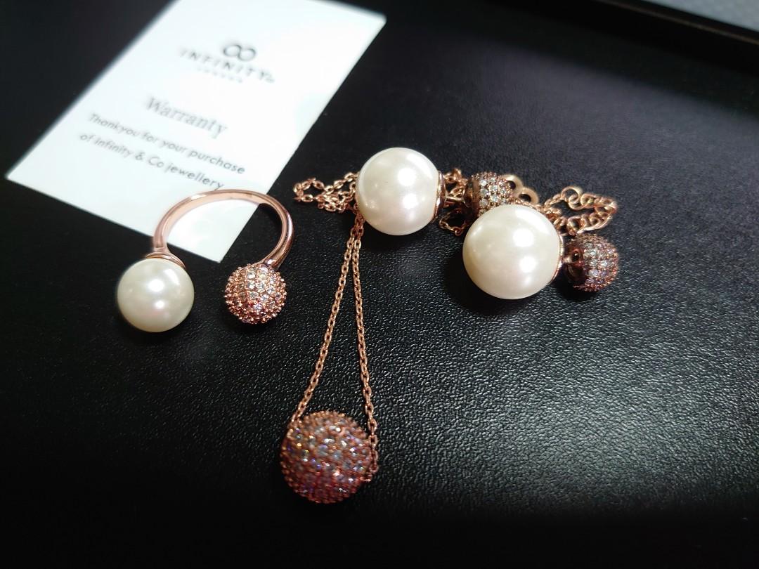 Infinity Co Rose Gold Jewellery Set
